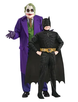 Joker und Batman Paarkostüm Eltern-Kind - BCI - FashionsVida