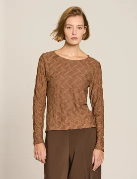 Camiseta de mujer textura ondas - Escorpion - FashionsVida