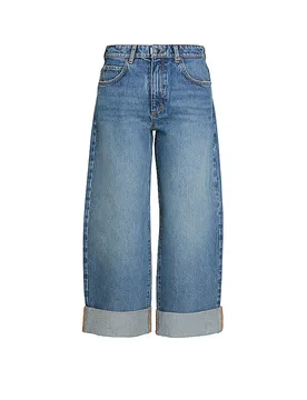 Jeans Wide Leg 26_THE LOOSE bleu 26/L32 - Pnts - FashionsVida