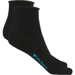 Calcetines de mujer lisos con puño roule