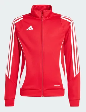 Giacca da allenamento Tiro 24 Junior 15-16A Team Power Red 2 / White - Adidas - FashionsVida