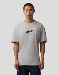 Oracle Red Bull Racing Unisex Max Verstappen Pixel Back Graphic T-shirt - Grey Marl Grey L unisex