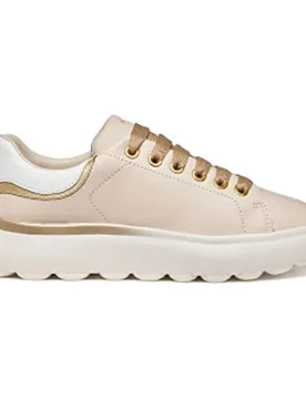 Sneaker D Spherica Ec.1 Papyrus / Lt Gold EU 36 - Geox - FashionsVida