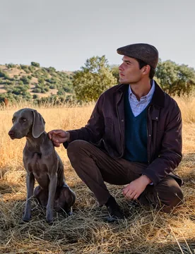 Abrigo encerado y acolchado de hombre - Verhunt - FashionsVida