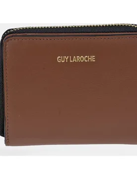 Monedero mediano de piel con cremallera - Guy Laroche - FashionsVida