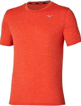 Core Impulse Short Sleeve T-shirt Orange L Men - Mizuno - FashionsVida