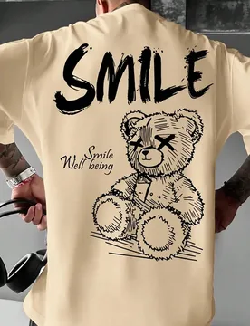 Camiseta de manga corta casual y versátil con elemento impreso simple para hombres Zrgoth XL - Shein - FashionsVida