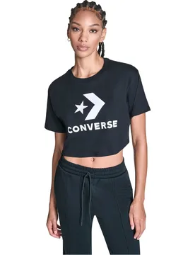 Camiseta de mujer Chuck Crop Sporty Tee - Converse - FashionsVida