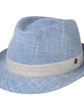Delamon Trilby Hat by - blue - Female - Size: S (54-55 cm) - Lierys - FashionsVida
