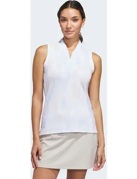 Polo De Mujer Ultimate365 Tour Printed Sleeveless - Adidas - FashionsVida