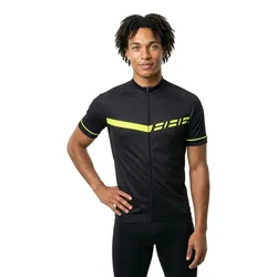Maglia A Maniche Corte Keirin Black / Yellow