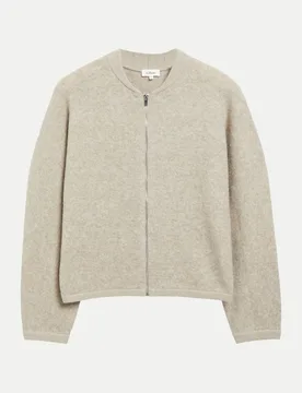 RED LABEL Strickjacke mit Reißverschluss 82W0-BROWN 38 - S. Oliver - FashionsVida