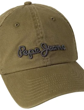 Cappellino Con Visiera Saul Military Green One Size - Pepe jeans - FashionsVida