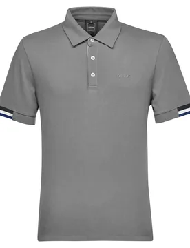 Polo à Manches Courtes Piquet 2 Light Melange Grey 2XL - Geox - FashionsVida