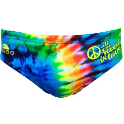 Waterpolo all you need is love bañador natación hombre Azul (L)