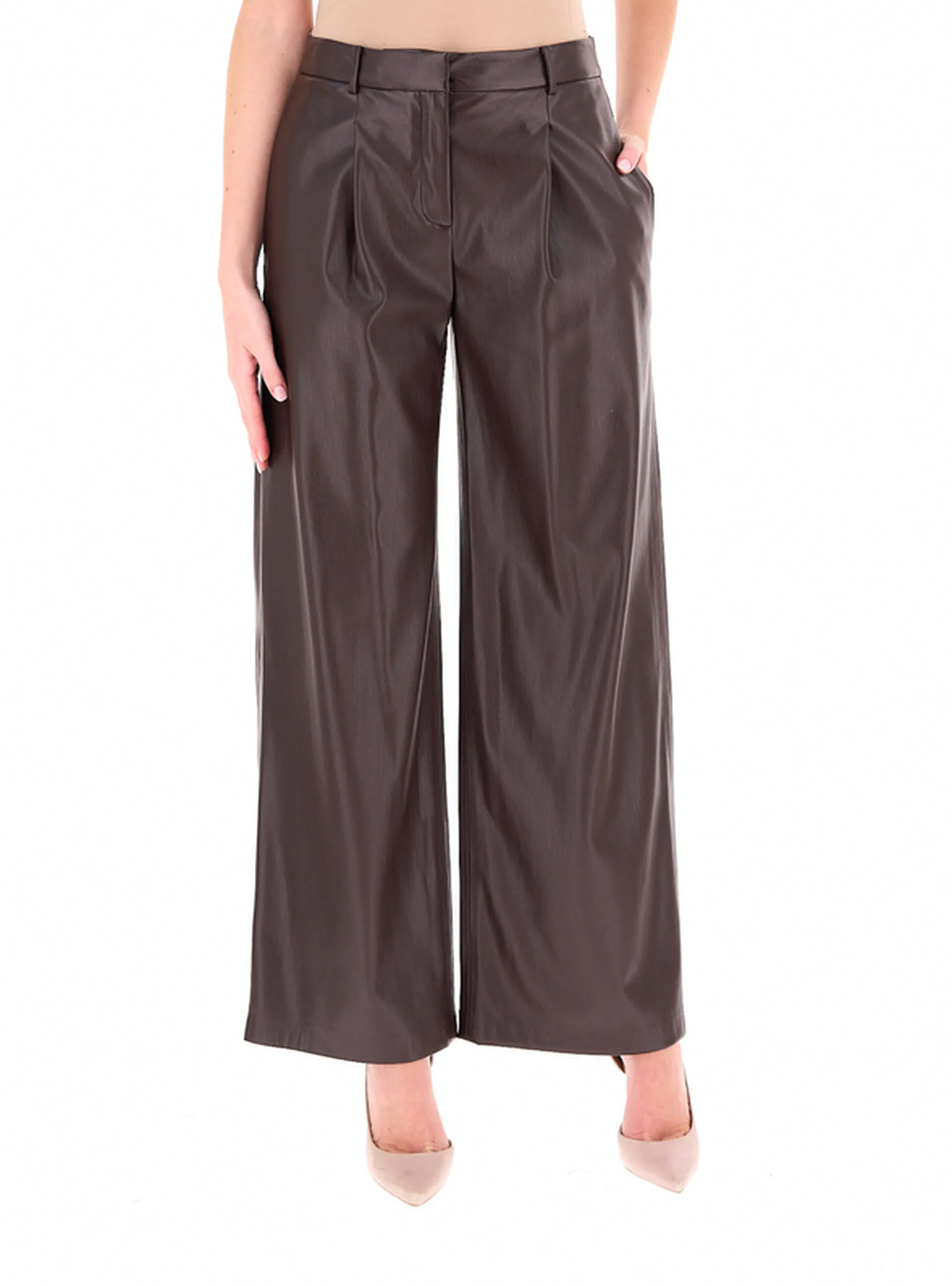 Pantalone in similpelle BOSS TESTA DI MORO 40 - Hugo Boss - FashionsVida