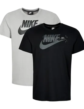 Mens 2 Pack Air Max Graphic T Shirt Grey/black - Multicolour Cotton - Size X-Large - Nike - FashionsVida