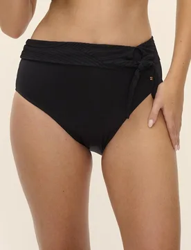 Ottawa Textured High Waisted Bikini Bottoms Black female - Fantasie - FashionsVida