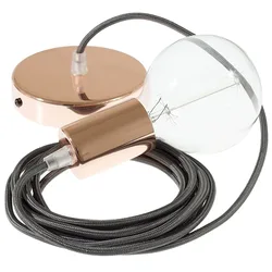Cables Suspension Luminaire Rm26 1 M Dark Gray / Copper One Size
