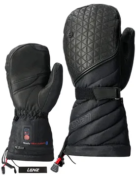 Beheizbare Fausthandschuhe aus Primaloft® Heat Glove 6.0 Finger Cap Mittens Women Noir für Damen Größe L schwarz - Lenz - FashionsVida