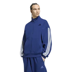 Kit 3-stripes Track Top Men Track Tops - Blue - Size M - Cotton Jersey - Blue - Size: Medium