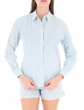 Camicia a righe CELESTE M - MC2 SAINT BARTH - FashionsVida