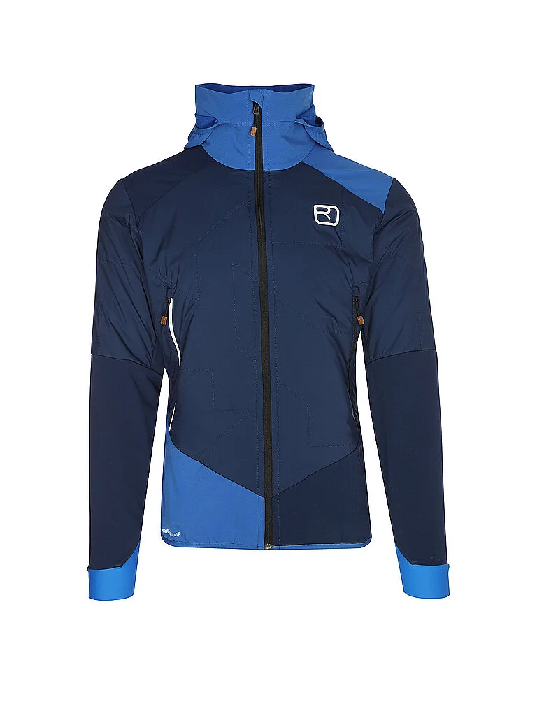 Giacca ibrida da uomo Col Becchei Hoodie blu S - Ortovox - FashionsVida