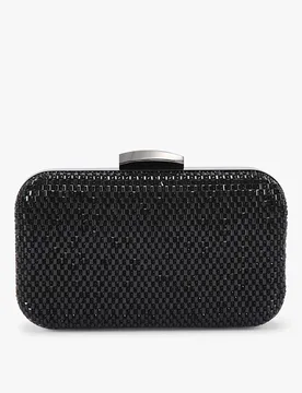 Embellished Chain Strap Clutch Bag Black female - Kurt geiger - FashionsVida