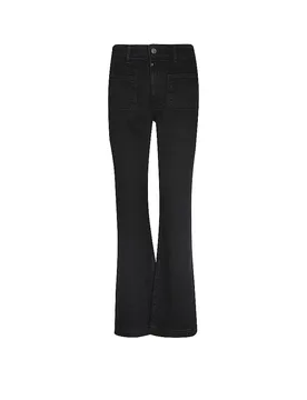 Jeans Flared Fit DIANA schwarz 30/L30 Damen - CUP OF JOE - FashionsVida