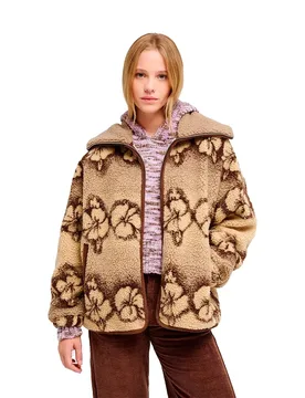 Veste Feels Like Wint Peeble Hibi Sherpa XL - Roxy - FashionsVida