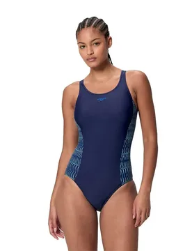 Placement Medalist Swimsuit Peacoat / Angelic Blue UK 36 Women - Speedo - FashionsVida