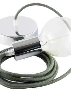 Cables Suspension Luminaire Rc63 2 M Diy Greyish Green / Chrome Plated One Size - Creative - FashionsVida