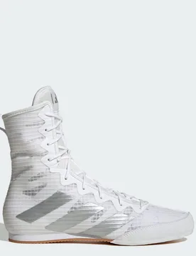Scarpe Box Hog 4 39 1/3 Cloud White / Silver Metallic / Core Black - Adidas - FashionsVida