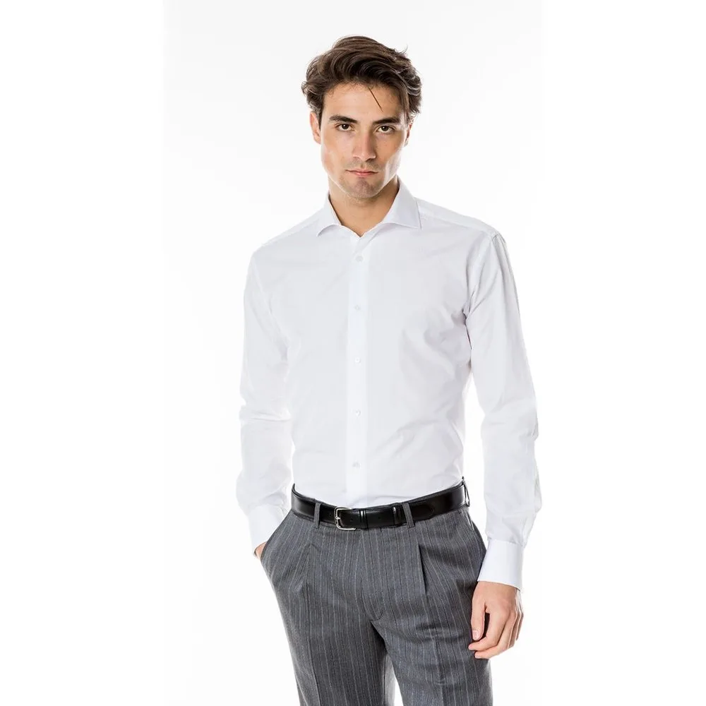 Camisa algodón de hombre soft slim liso en - Wickett Jones - FashionsVida