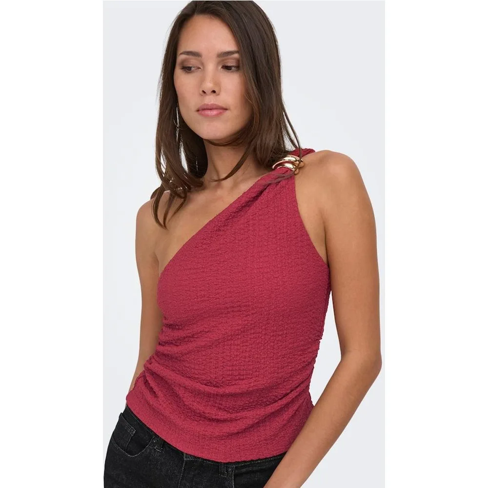 Top de mujer sin mangas con escote asimétrico - Only - FashionsVida