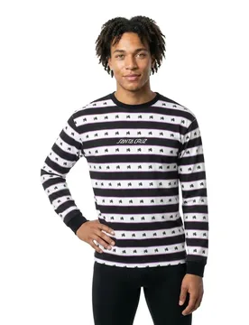 T-shirt à Manches Longues Mantis Black Stripe M - Santa Cruz - FashionsVida