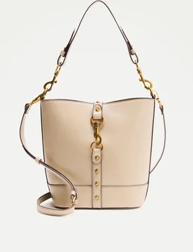 Bolso bucket con efecto piel y adorno metálico - Tintoretto - FashionsVida