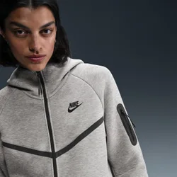 Tech Fleece Women Hoodies - Grey - Size S - Cotton Jersey - Grey - Size: Small