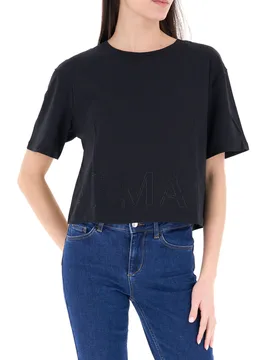T-shirt con strass NERO XS - Armani exchange - FashionsVida