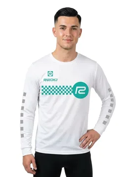 T-shirt à Manches Longues Checker - Radio Raceline - FashionsVida