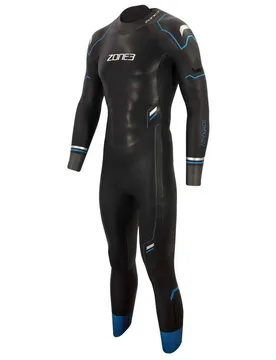 Advance Long Sleeve Neoprene Wetsuit Black / Blue / Gunmetal SM Men - Zone3 - FashionsVida