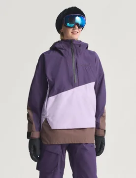 Giacca anorak Terrex Xploric CLIMAPROOF a 2 strati foderata XS Powder Plum / Aurora Plum / Earth Strata - Adidas - FashionsVida