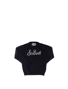 Maglione misto cashmere BLU SCURO 6 - MC2 SAINT BARTH - FashionsVida