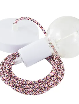 Cables Suspension Luminaire Rx00 Pixel 1 M Fuchsia / White One Size - Creative - FashionsVida