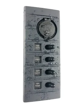 Way Switch Panel With Plug 15a 12v Grey One Size unisex - Plastimo - FashionsVida