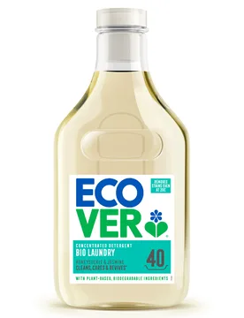 Concentrated Bio Laundry Liquid - Honeysuckle & Jasmine - 1.43L - 40 Washes - Ecover - FashionsVida