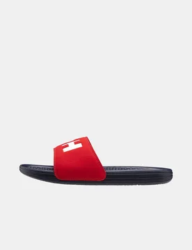 Men's HH Easy ON & OFF Comfort Slide Navy 10.5 - Navy Blue Alert Red - Male - Helly Hansen - FashionsVida