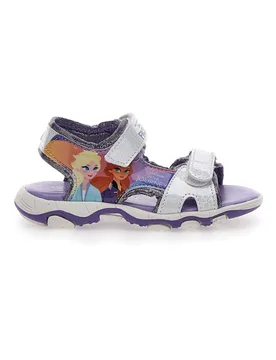 MINNIE Sandali Viola e Argento Con Strappi In Velcro Frozen 17308 30 - Disney - FashionsVida