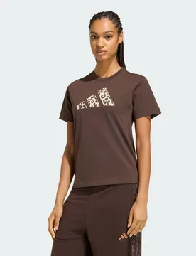 T-SHIRT ANIMAL GRAPHIC XS Dark Brown - Adidas - FashionsVida