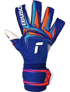 Gants De Gardien De But Attrakt Gold X Evolution Sharp Blu / White / Shock Orange 9 unisex - Reusch - FashionsVida